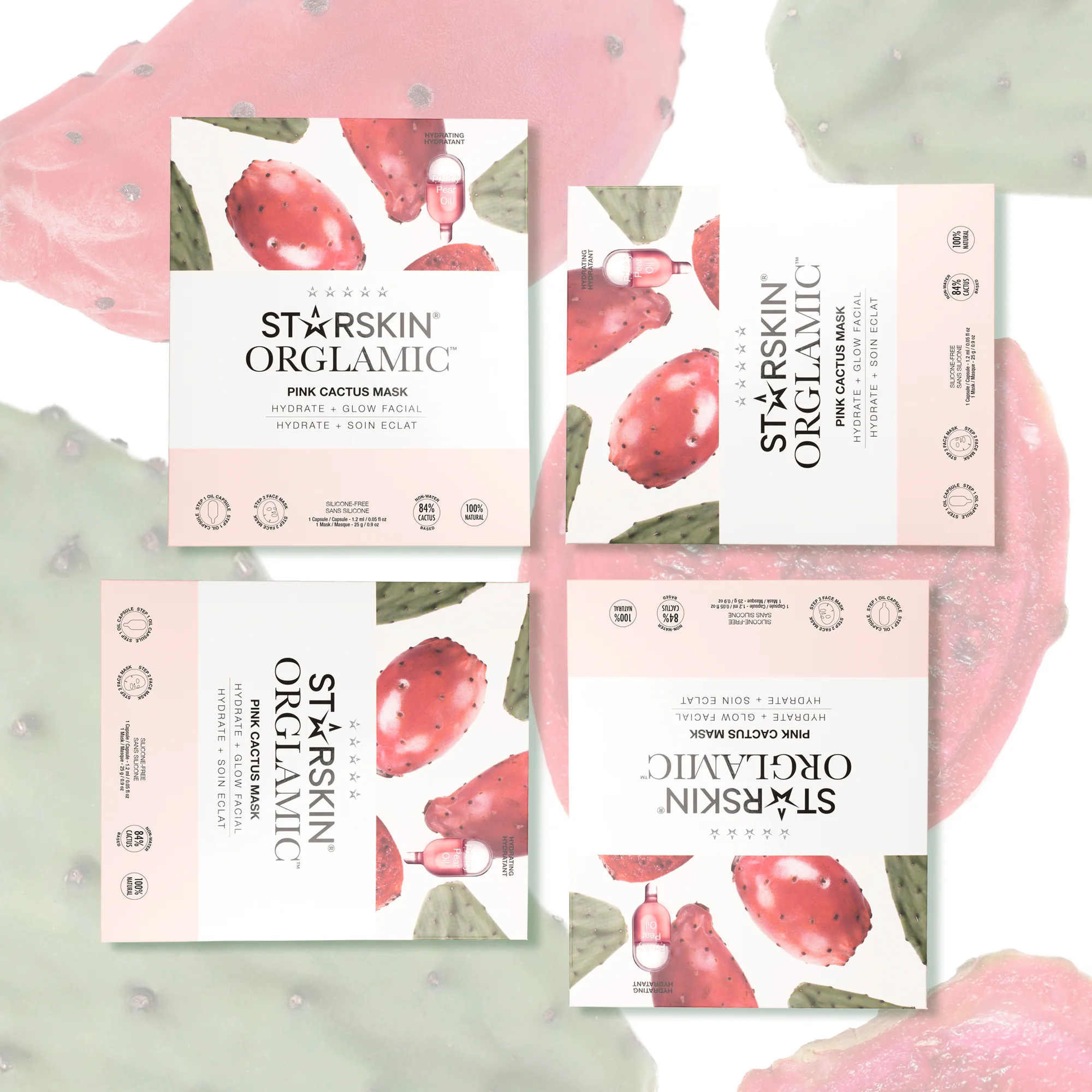 Orglamic ORGLAMIC™ Pink Cactus Mask - Feuchtigkeitsspendende Gesichtsmaske