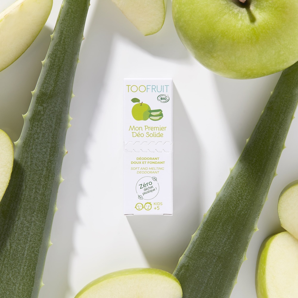 toofruit Mon 1er déo solide Pomme Aloe Déodorant solide