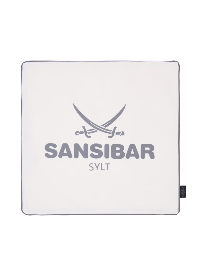 Sansibar Kissenhülle Classic in Offwhite/Anthrazit, 45x45 cm günstig kaufen 45x45 cm