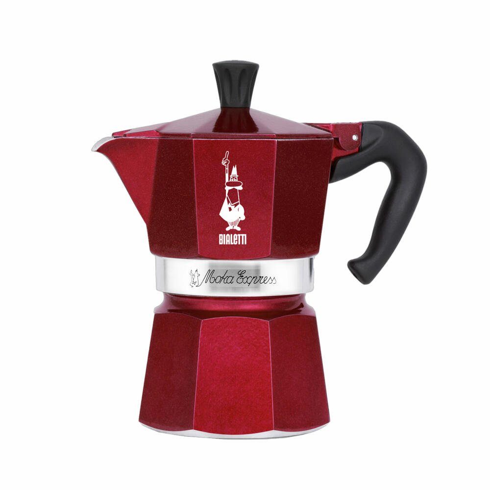 BIALETTI Espressokocher Deco Glamour Moka Express 6 Tassen mit 2 Becher