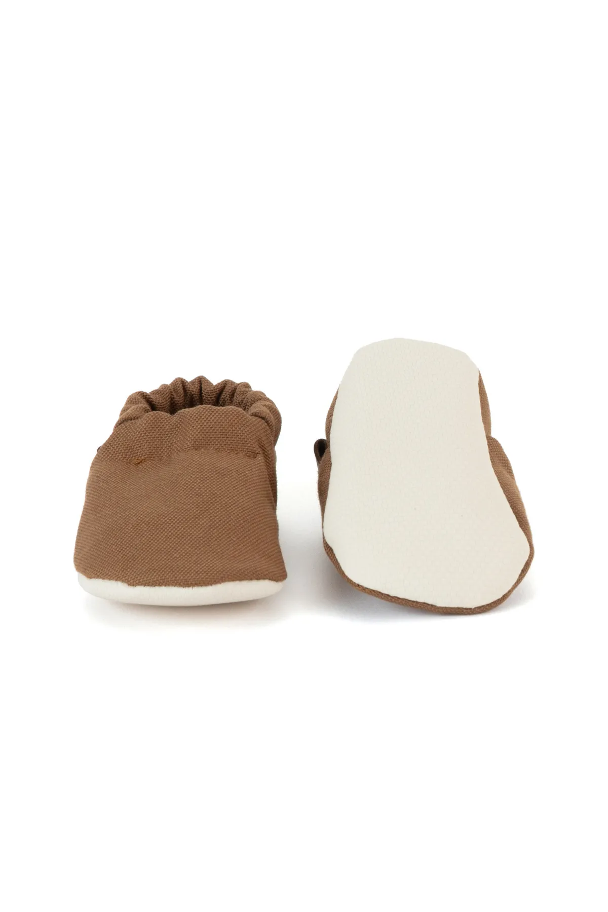 Caluu Baby  Braune Babyschuhe aus Öko-Tex-Baumwolle