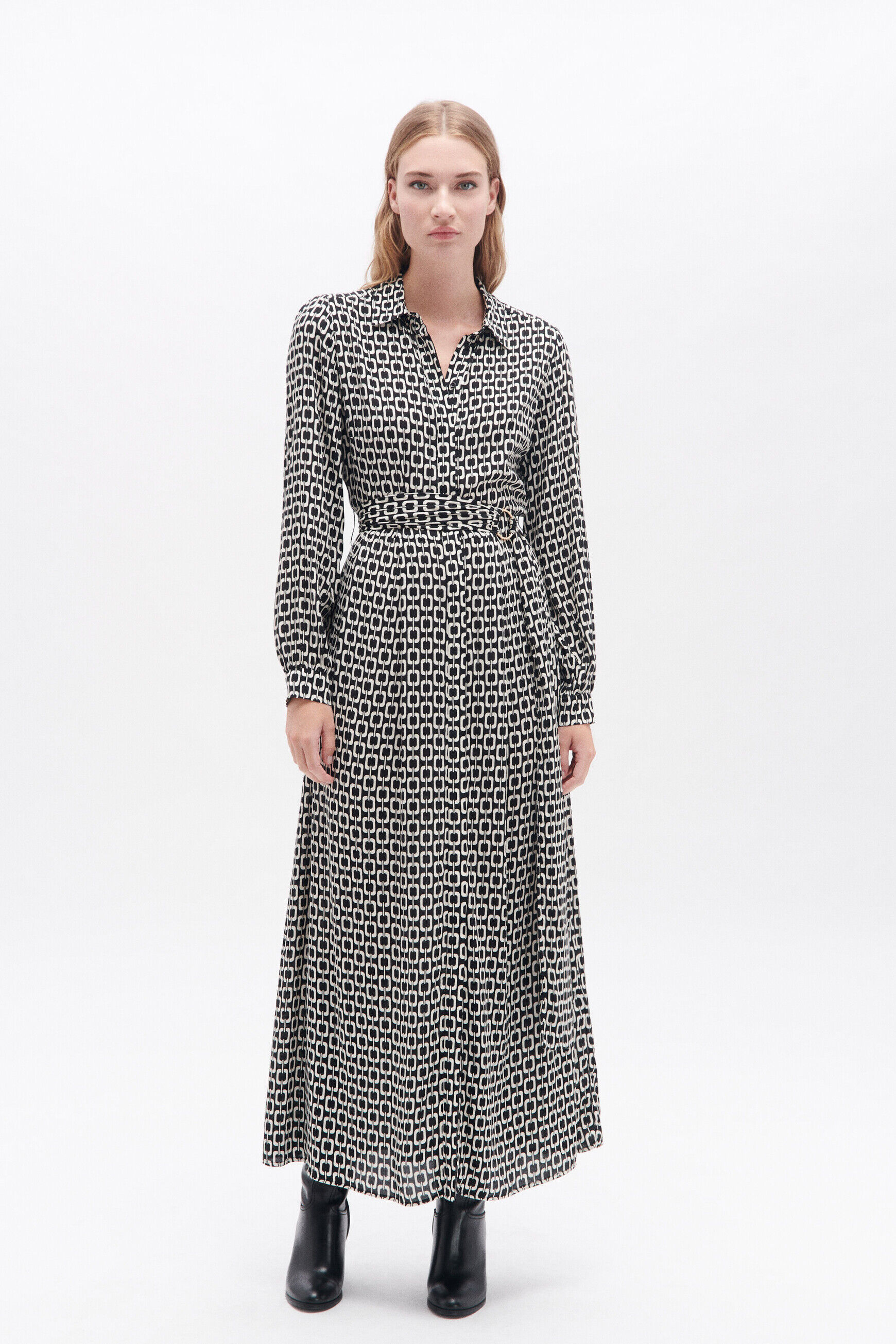 Robe rileste noir femme