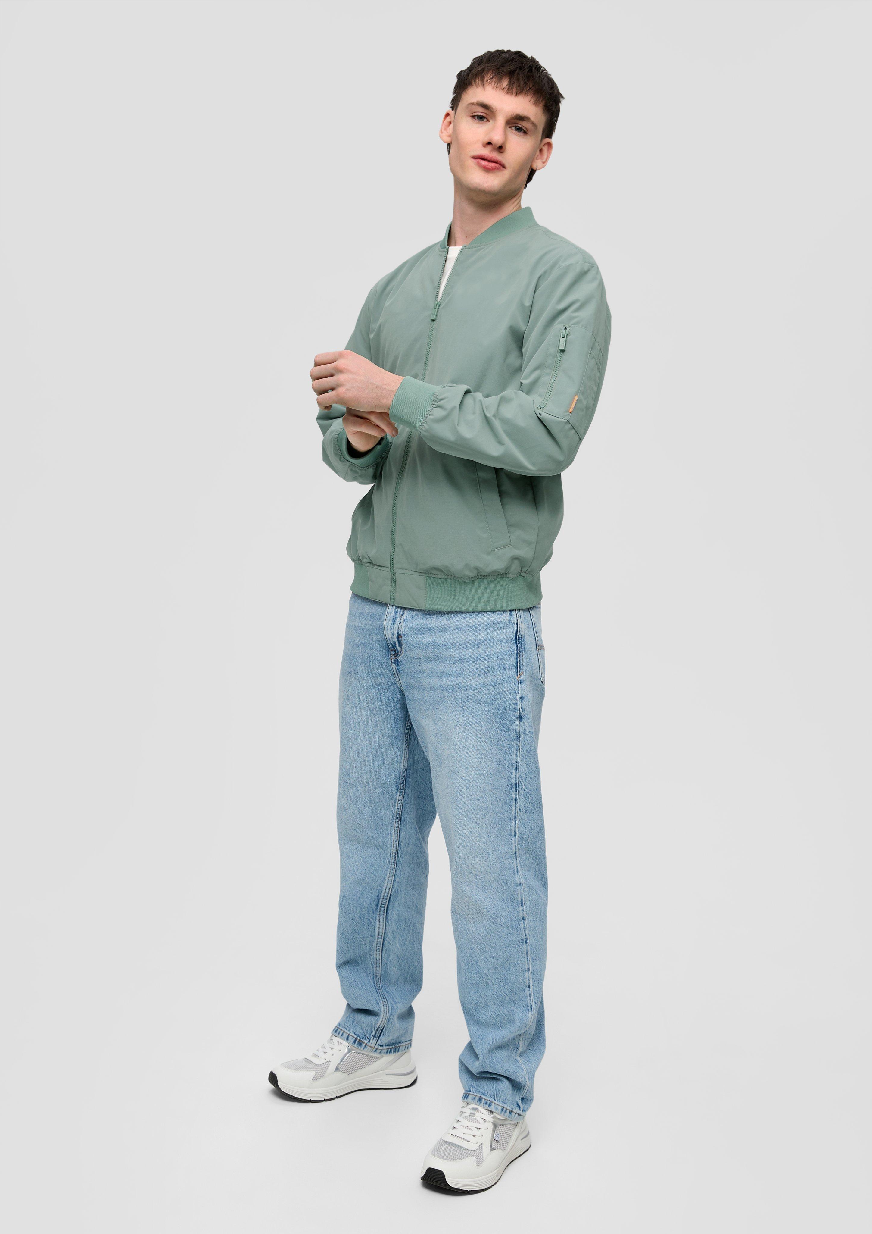Blouson-Jacke mit Ärmel-Zipper  2141629-7238