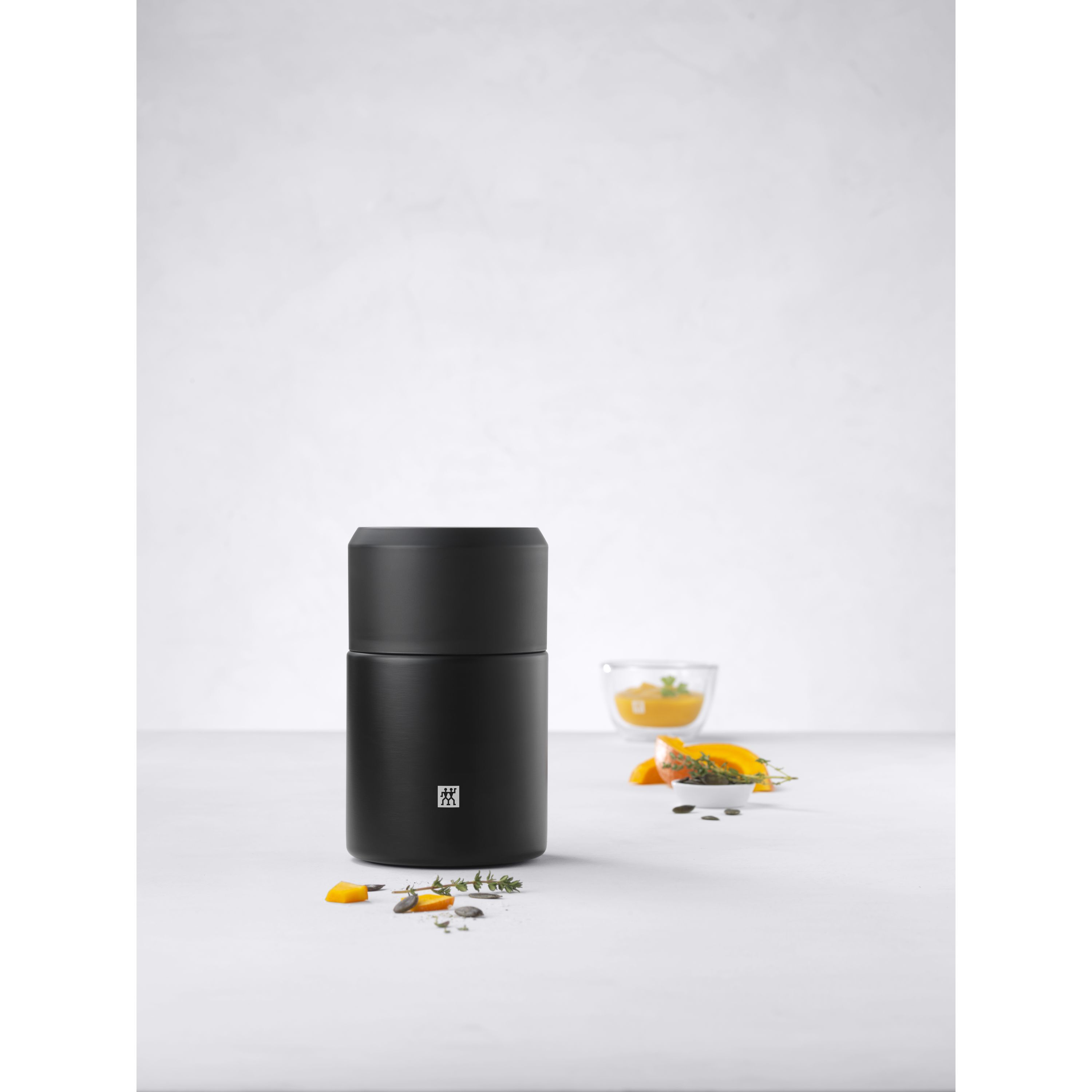 Speisegefäß, 700 ml, Edelstahl, Schwarz