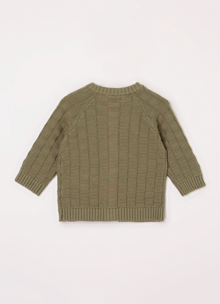 Cardigan gros tricotat din bumbac organic Lil' Atelier NBM Larson