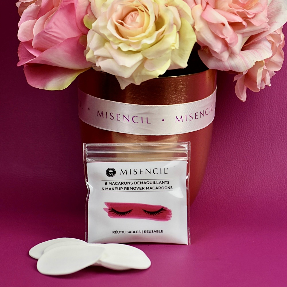 misencil Macarons démaquillants (x6) Coton démaquillant réutilisable