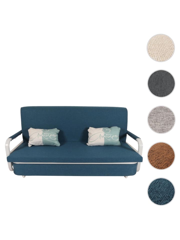 MCW Schlafsofa M83 Schlafcouch Couch Sofa, Stoff/Textil dunkelblau günstig kaufen onesize