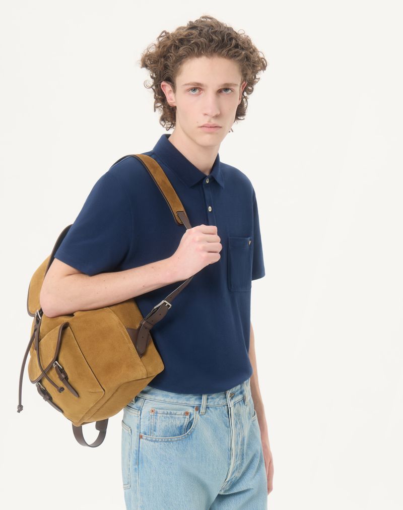 Valentino bomuldspiképoloshirt med V-guld