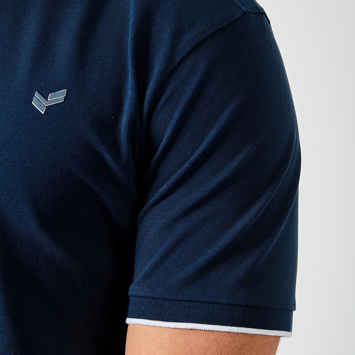 NOAH   Polo bleu homme 100% coton
