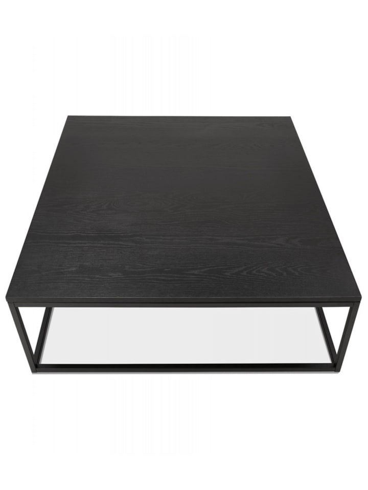 KADIMA DESIGN Industrieller Couchtisch Eichenfurnier Metall | Industrial Style in Schwarz günstig kaufen onesize