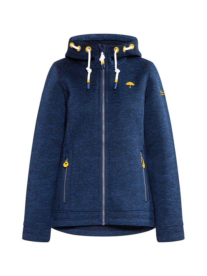 Schmuddelwedda Strickfleecejacke in Dunkelblau günstig kaufen