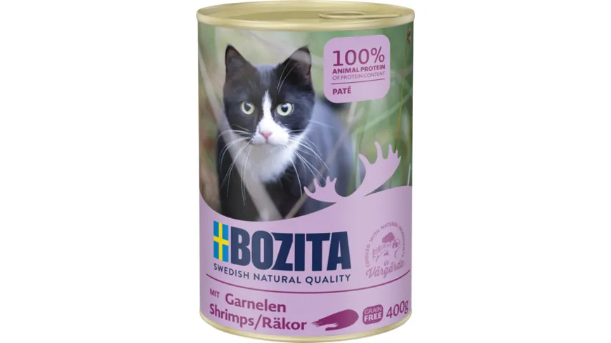 BOZITA Katzennassfutter Dose Garnelen 400 g