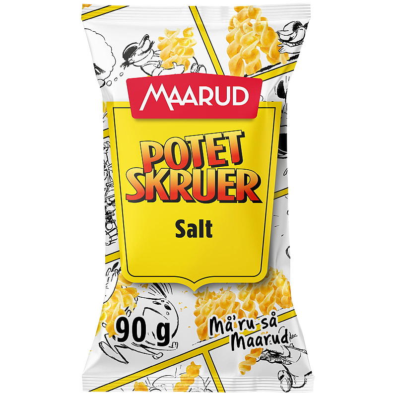 Maarud Potetskruer 90 g salt