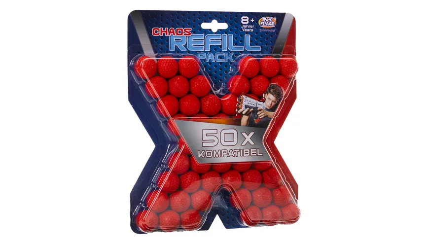Müller - Toy Place - Ball Blaster Refill Balls, 50 Balls, 1 Stück, sortiert
