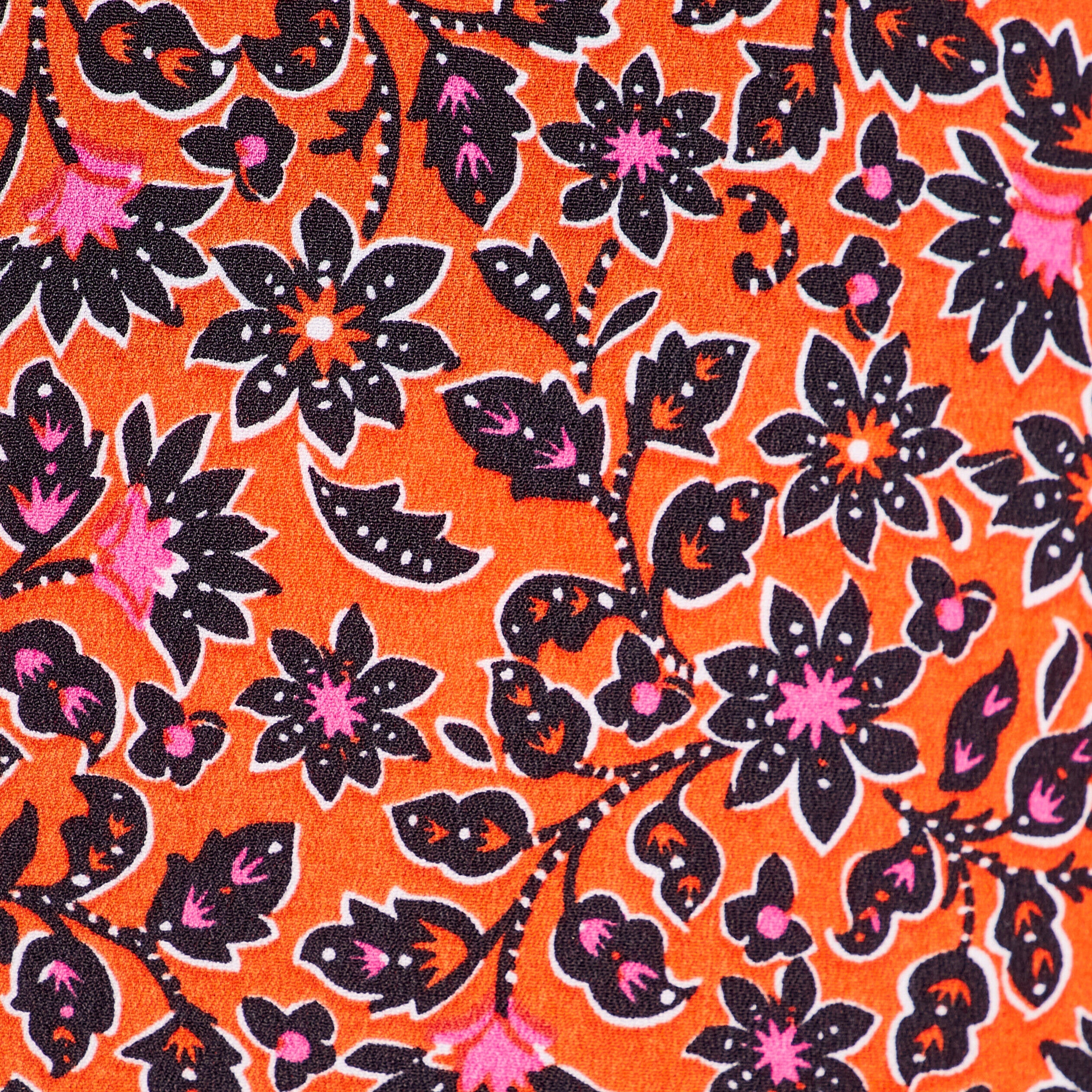 Jupe longue droite fendue orange femme | Cache Cache