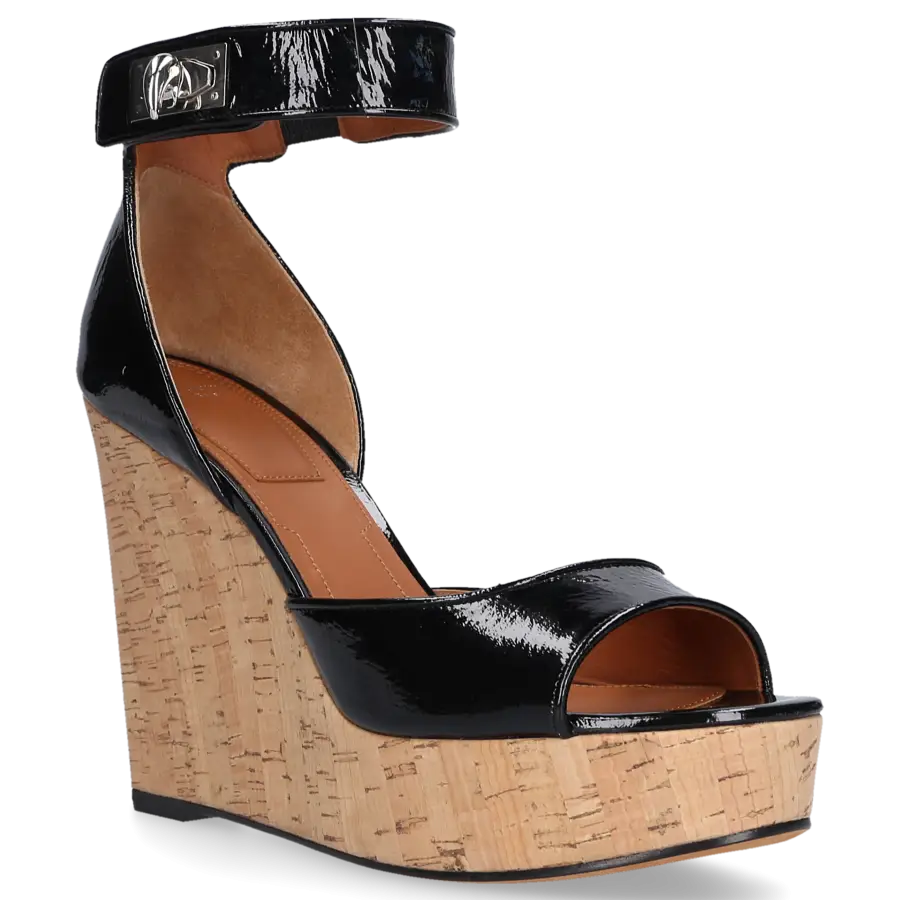 Givenchy - Sandalen Lackleder - schwarz