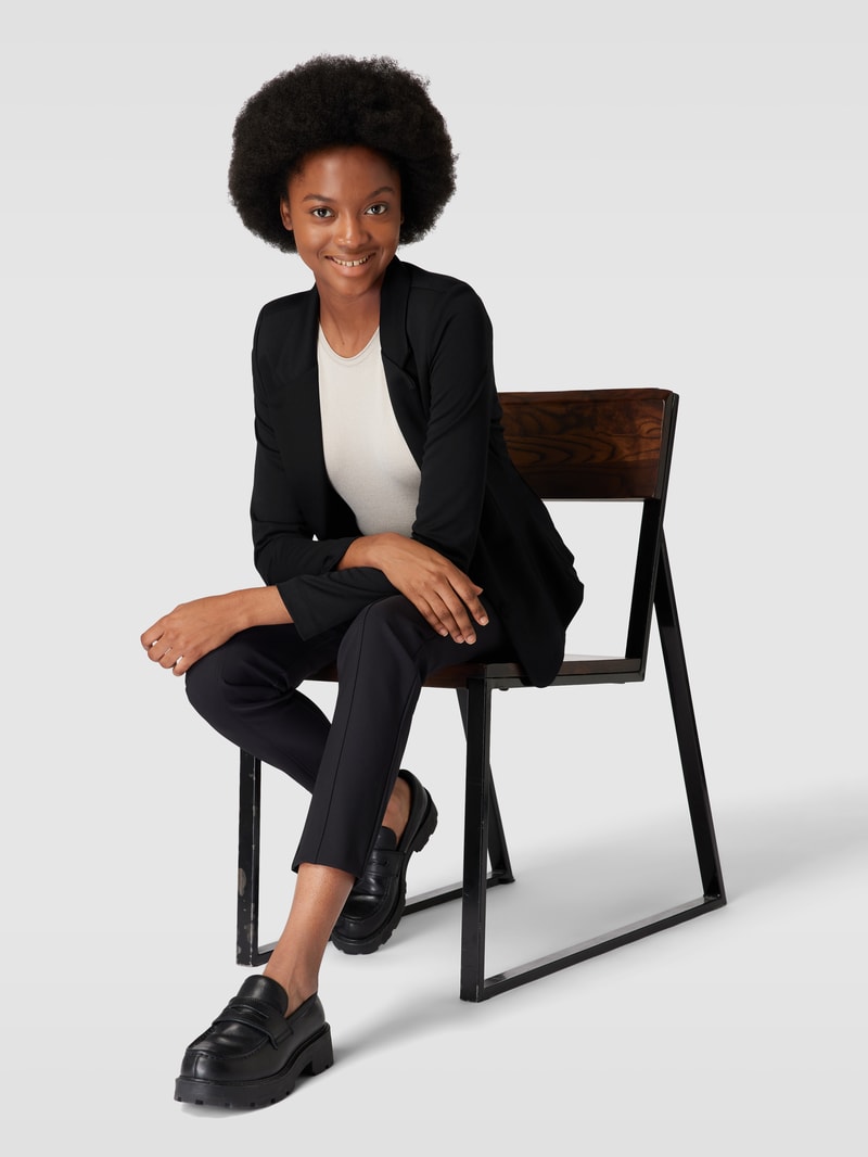 Blazer mit seitlichen Eingrifftaschen Modell 'Daniela' in schwarz