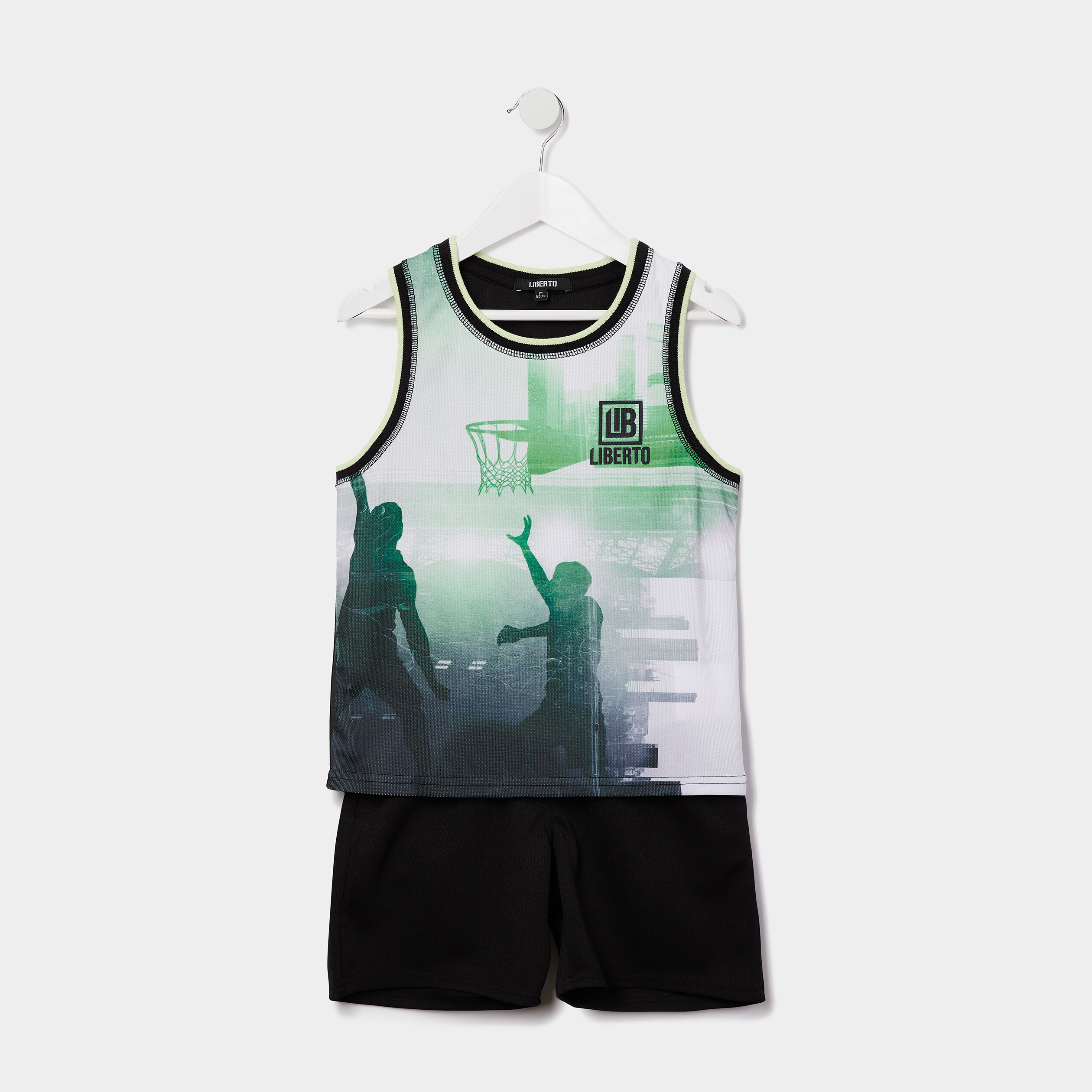 Ensemble short 2 pièces Liberto noir garçon | La Halle