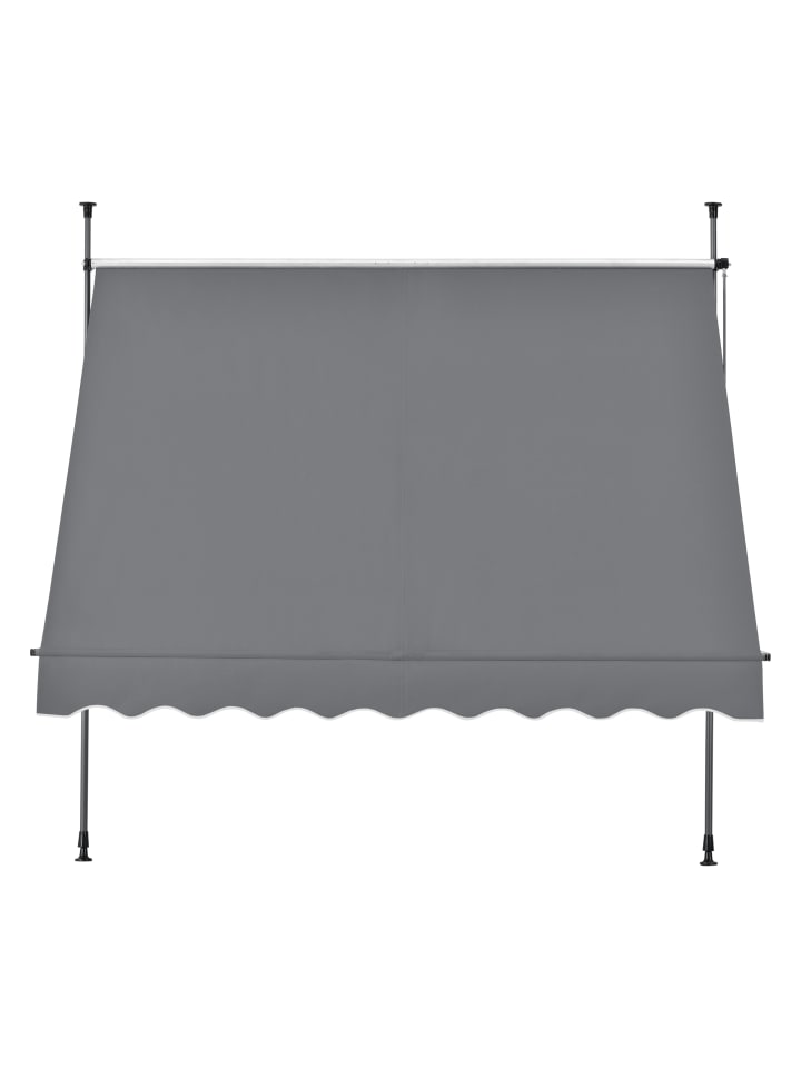pro.tec Klemmmarkise in Grau (B)250cm günstig kaufen onesize