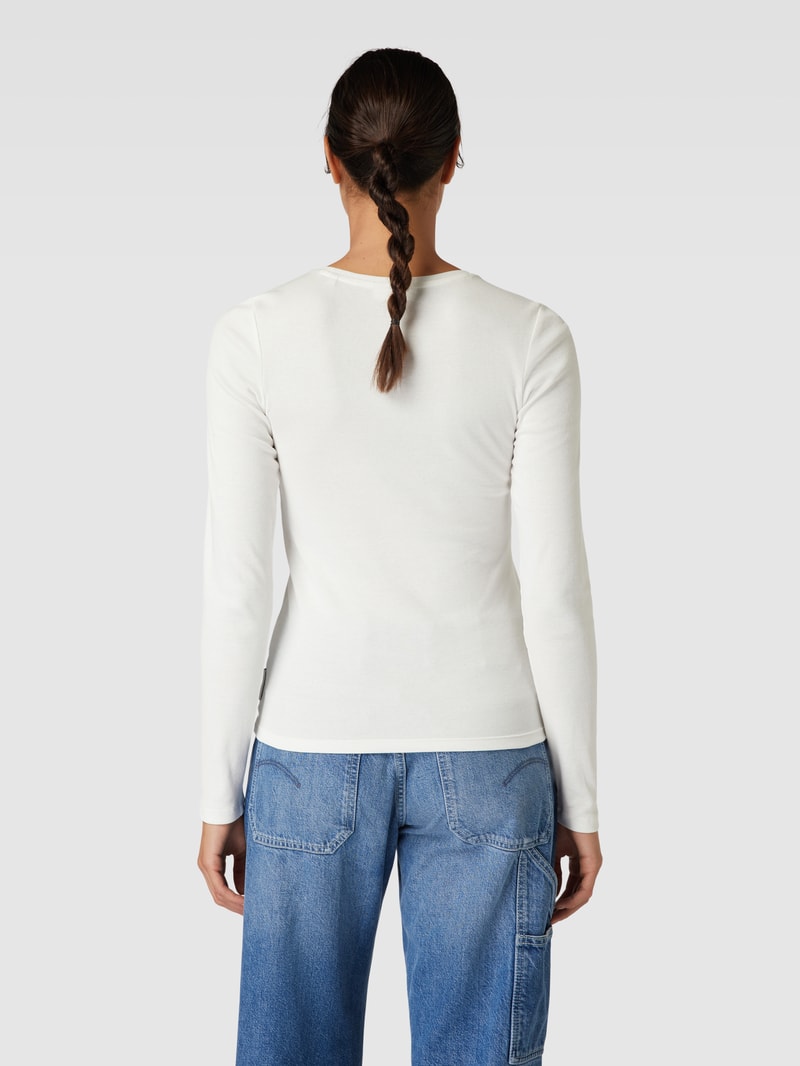 Longsleeve mit Rundhalsausschnitt in offwhite