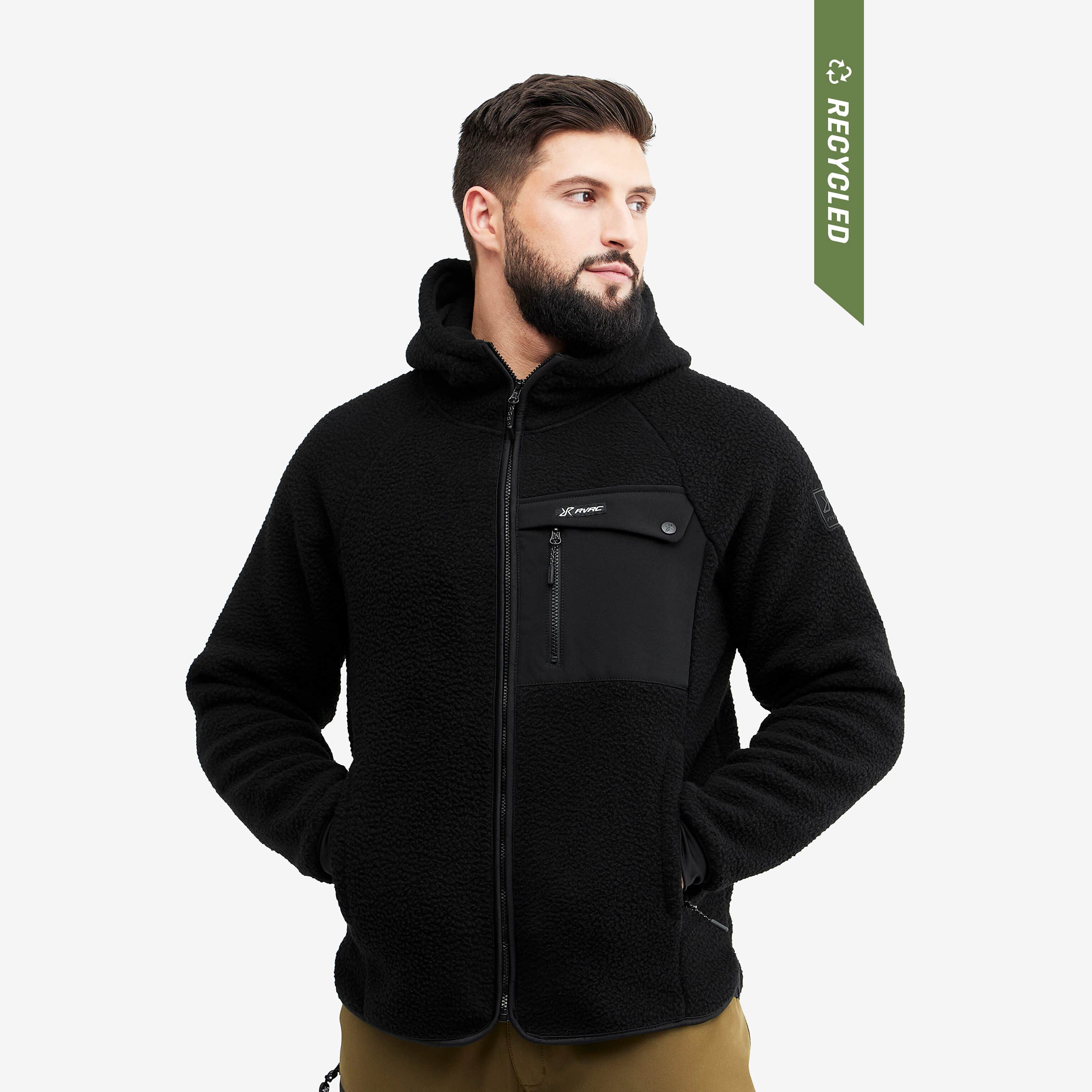 Sherpa Hoodie Homme Caviar