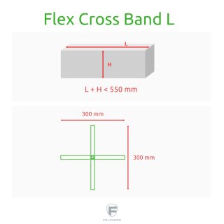 Feldherr Flex Cross Band grün - Größe L