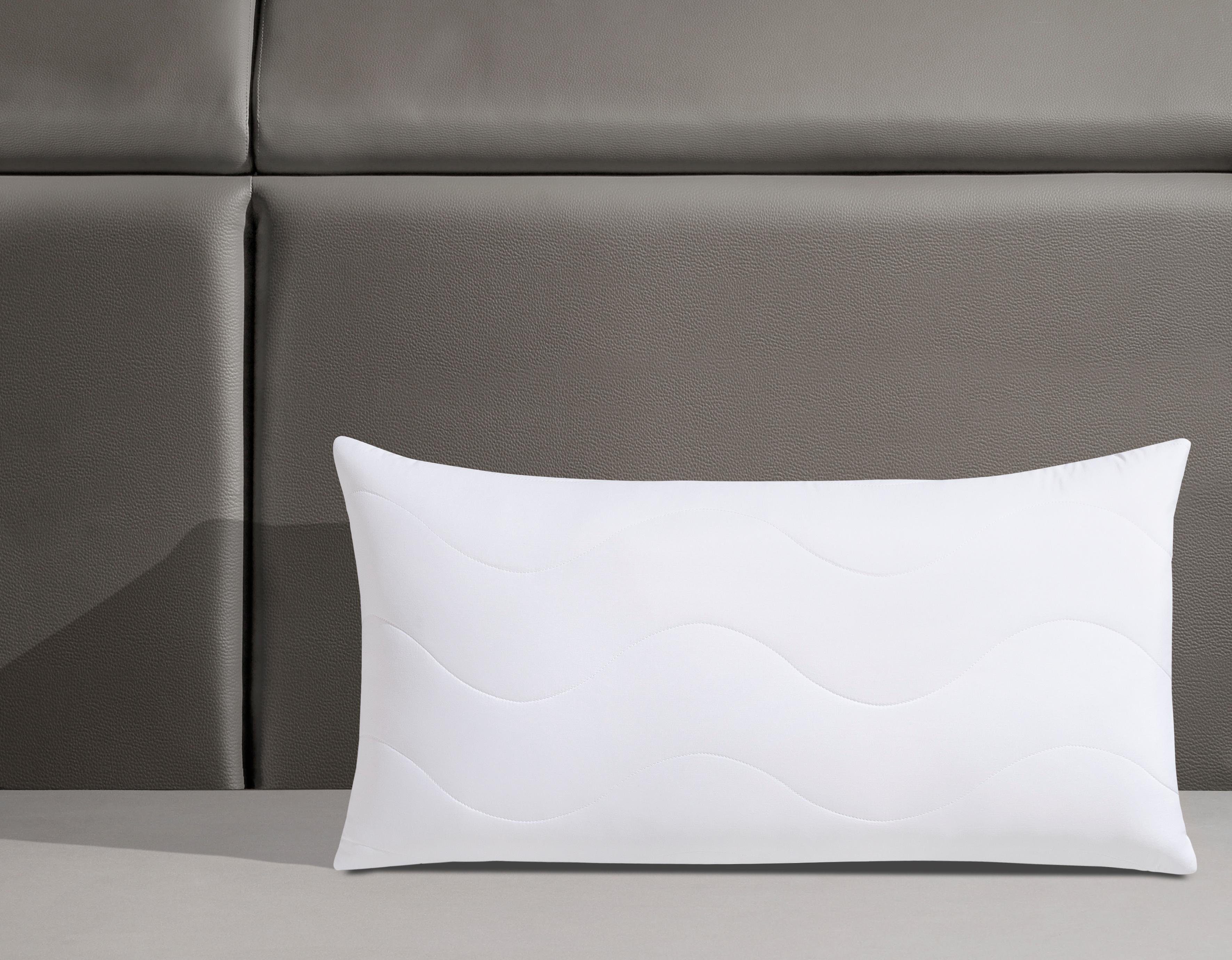 Nackenstützkissen Visko, Jekatex, Füllung: Viskoschaumstäbchen, Bezug: Polyester, Rückenschläfer, Seitenschläfer, Optimale Stützkraft für Kopf- & Nackenbereich