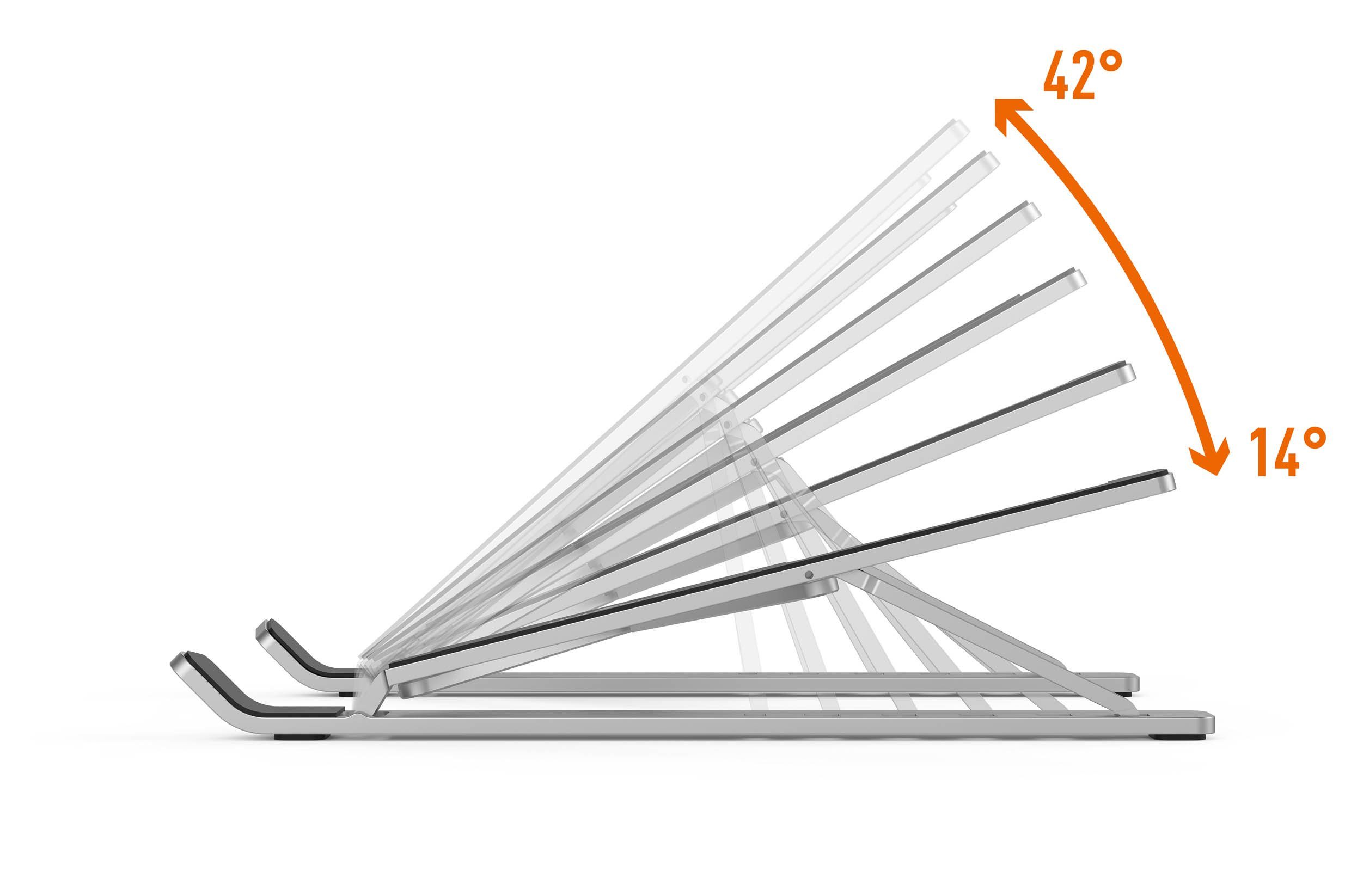 DURABLE FOLD Wandhalterung, (Durable Tischständer für Laptop/Tablet bis 15