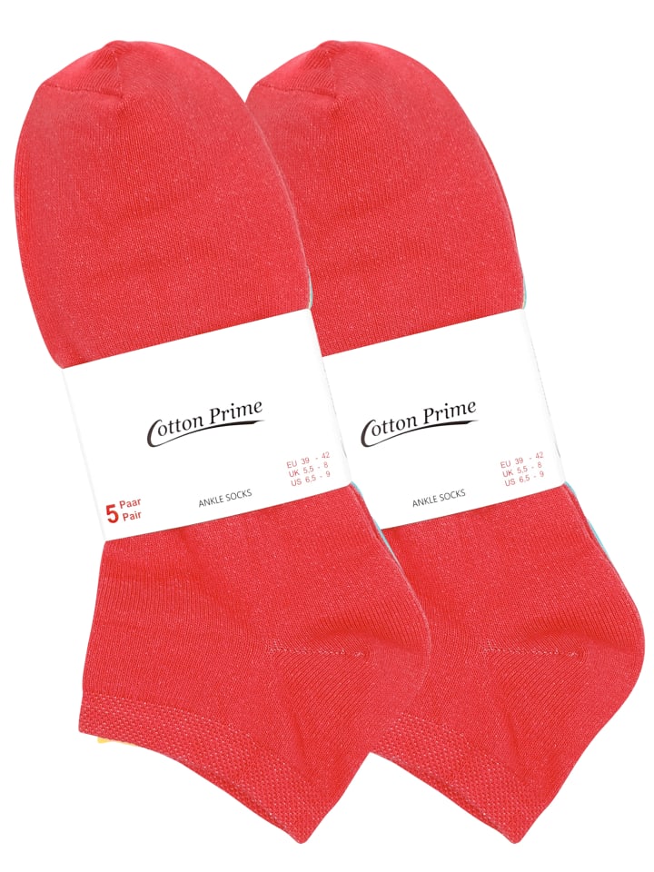 Cotton Prime® 10 Paar COTTON-Essentials Sneaker-Socken in Fun Colours günstig kaufen