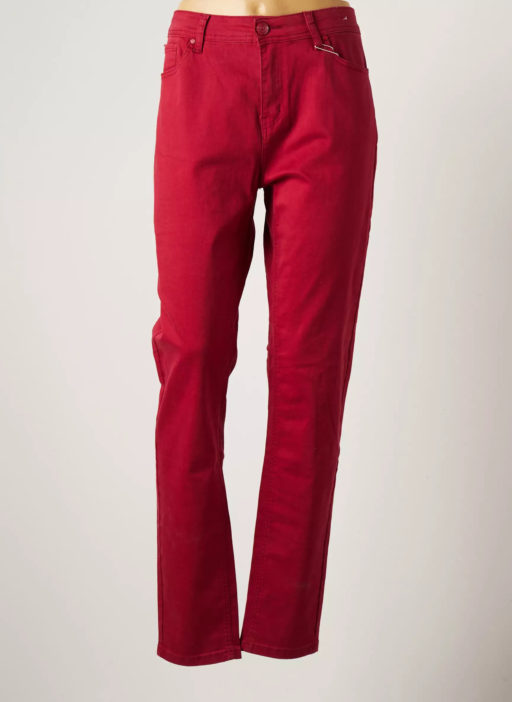 S Quise Pantalons Slim Femme couleur rouge