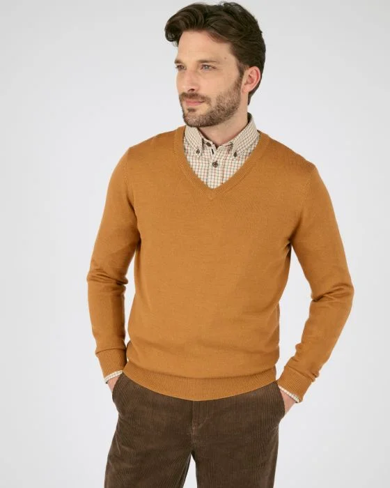 Pull col V laine et Thermolactyl