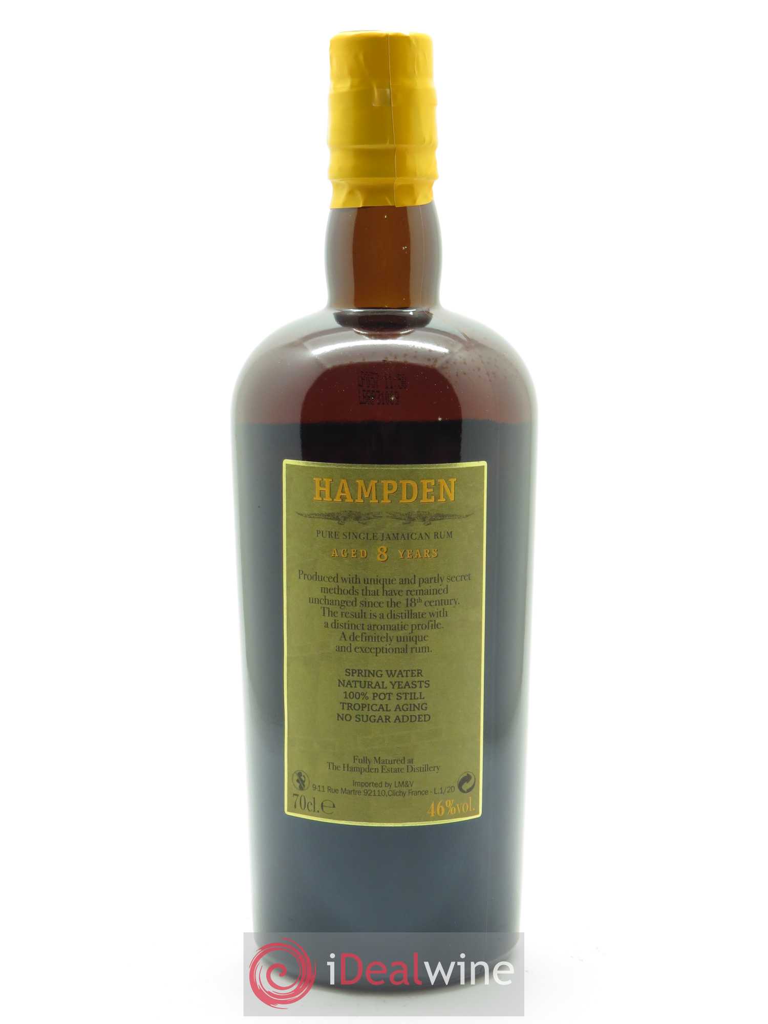Hampden 8 years Velier (70 cl)  - Lot de 1 Bouteille