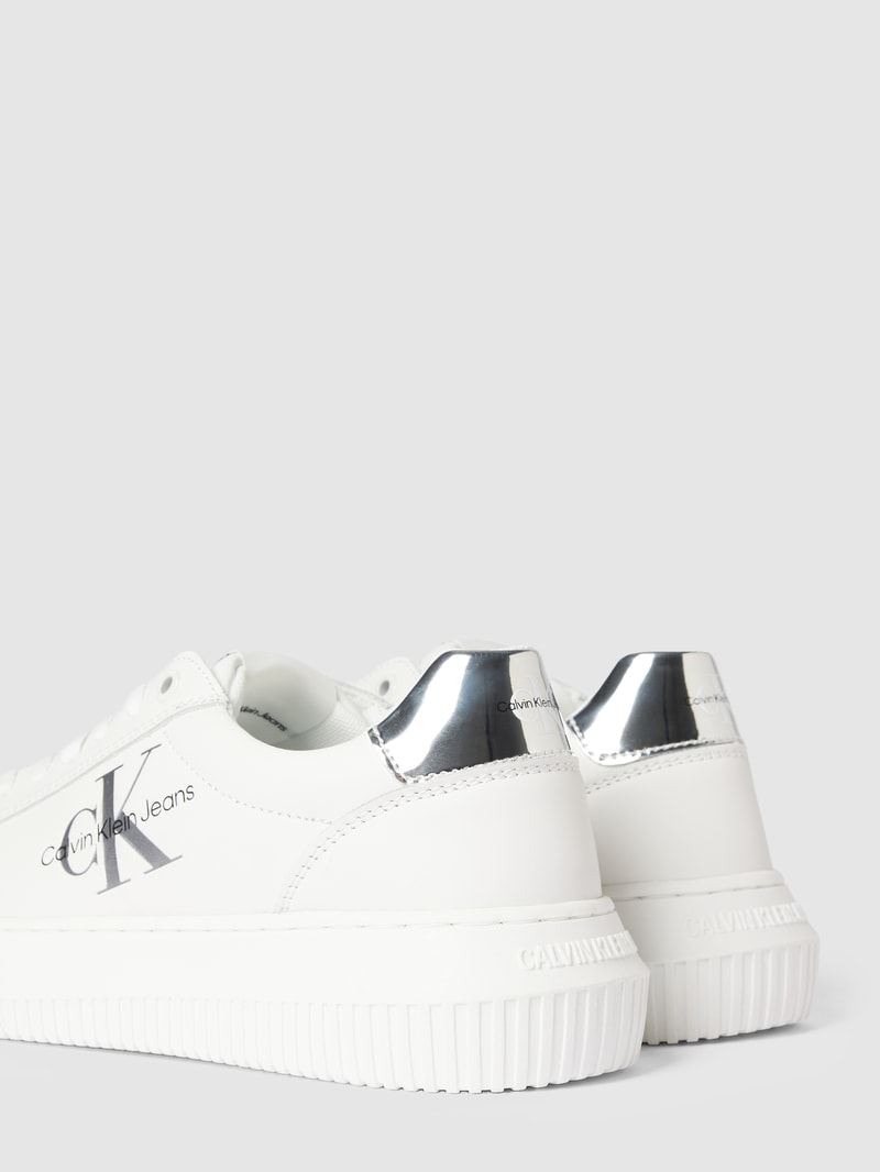 Sneaker aus Leder Modell 'CHUNKY' in weiss
