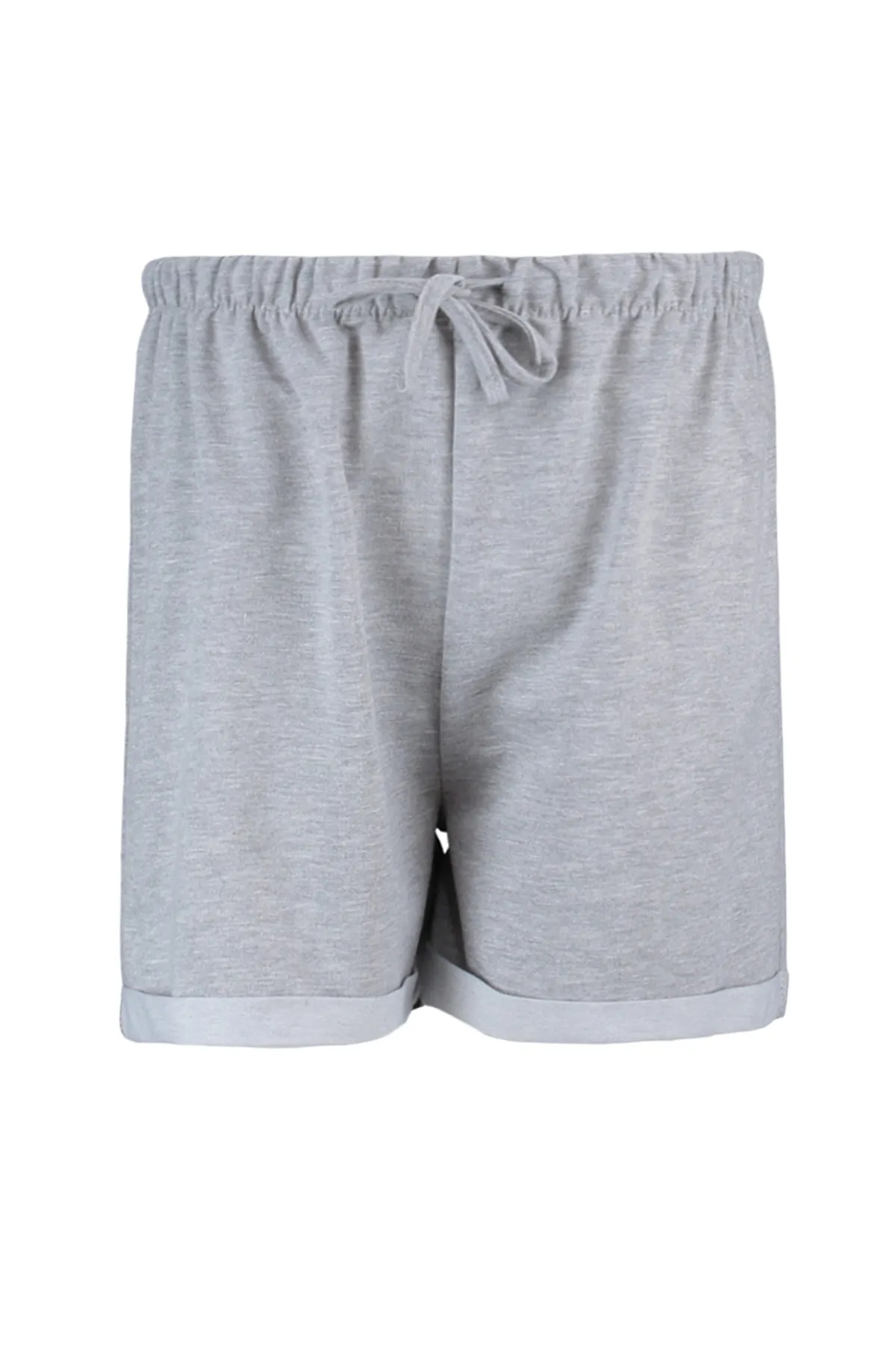 Trendyol Curve  Graue gestrickte Shorts mit Taschen und Bermuda TBSSS22SR0143