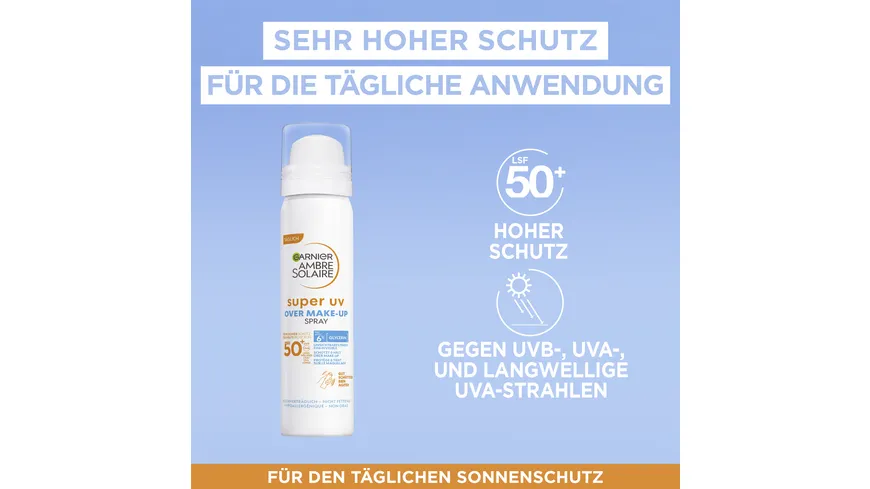 Garnier Ambre Solaire Sensitive expert+ Sonnenschutz Spray Gesicht LSF50 75 ml