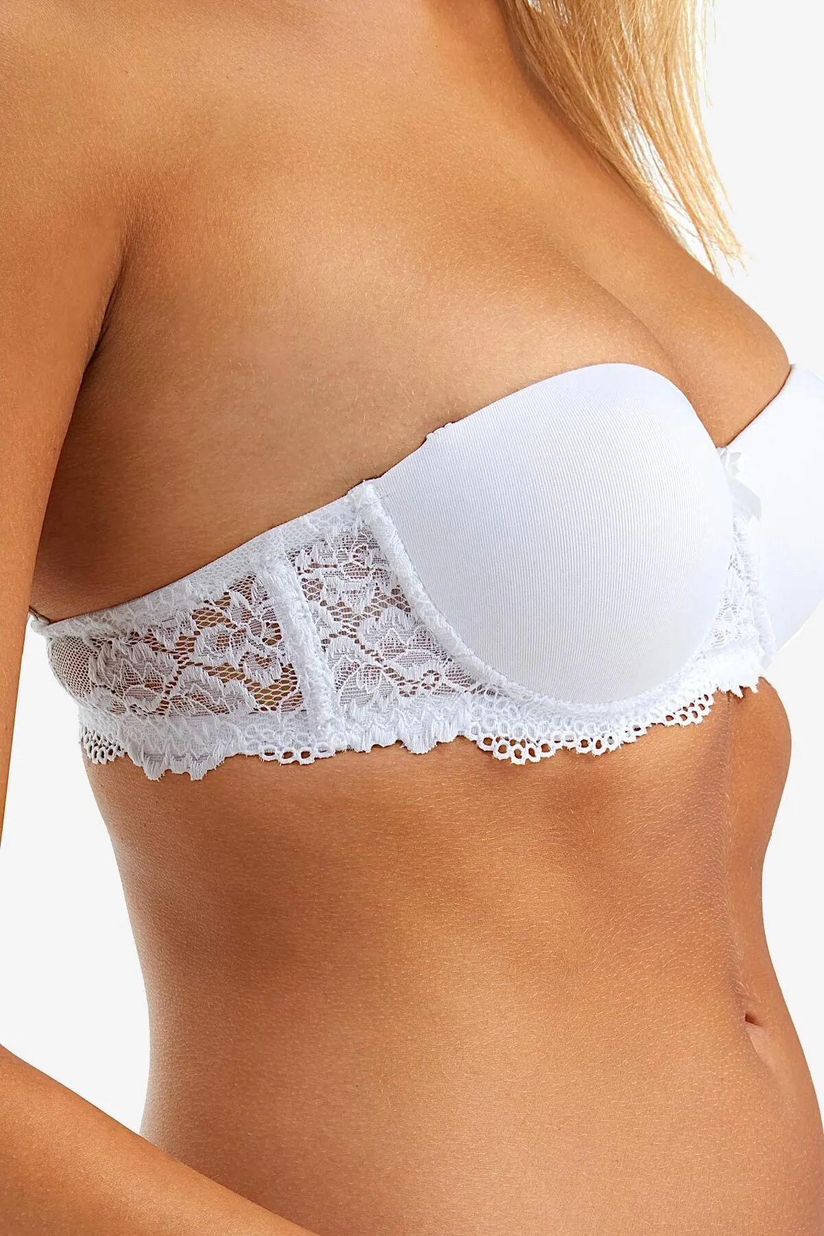 AYYILDIZ  2038 Weißer Push-up-BH