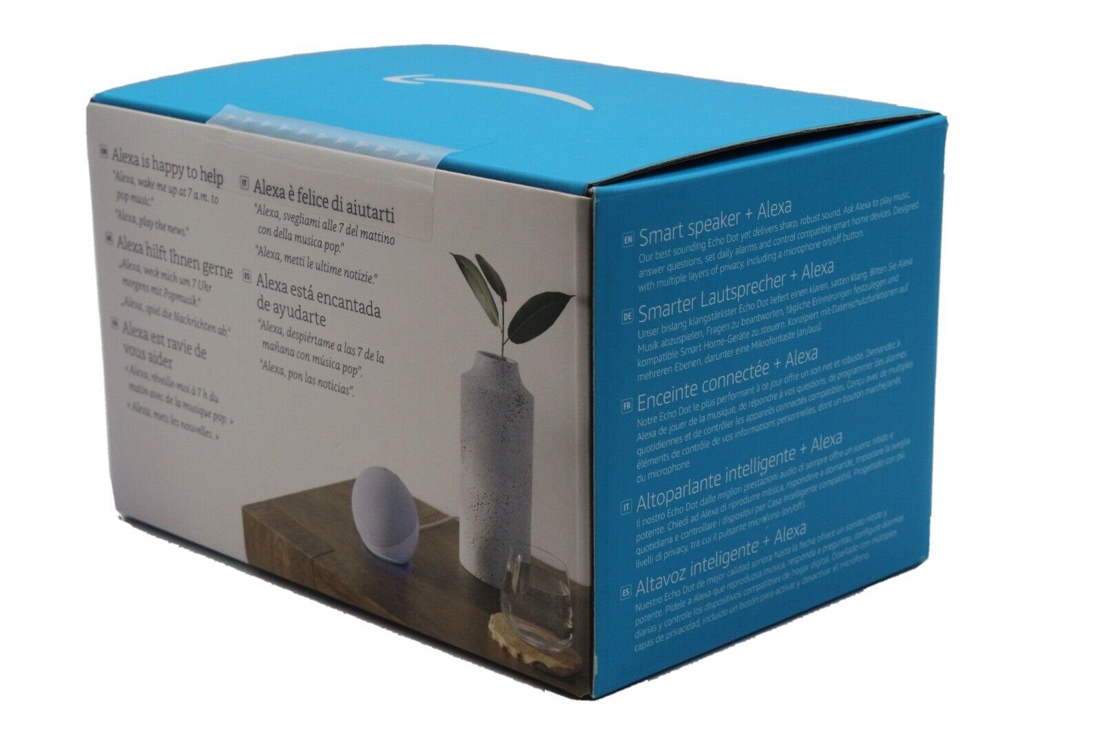 Amazon Echo Dot 5. Generation Alexa Smart Lautsprecher 2022 Smart Speaker (WLAN (WiFi), Bluetooth, mit Sprachsteuerung, Einfache Installation, Mikrofon-aus-Taste)