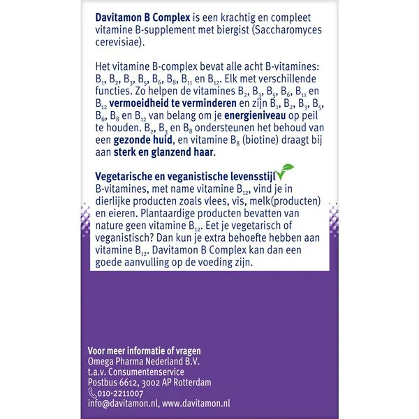 Davitamon B-Complex Forte Dragees 100 pieces