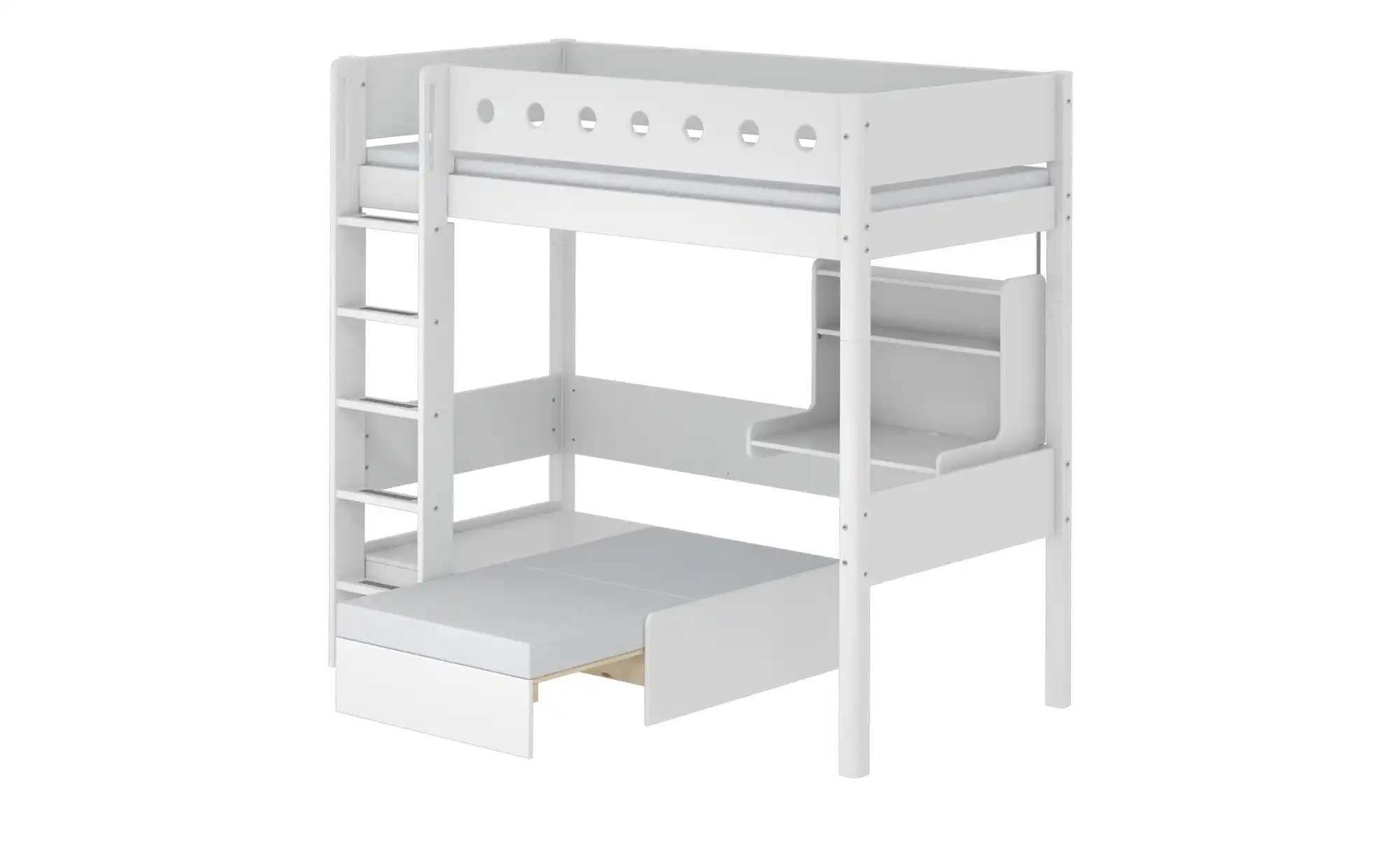 FLEXA Hochbett mit senkrechter Leiter Flexa White