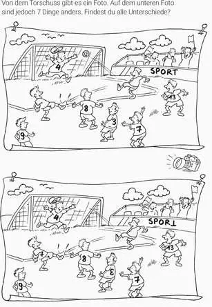 Mein Mal- und Rätselspaß: Fußball