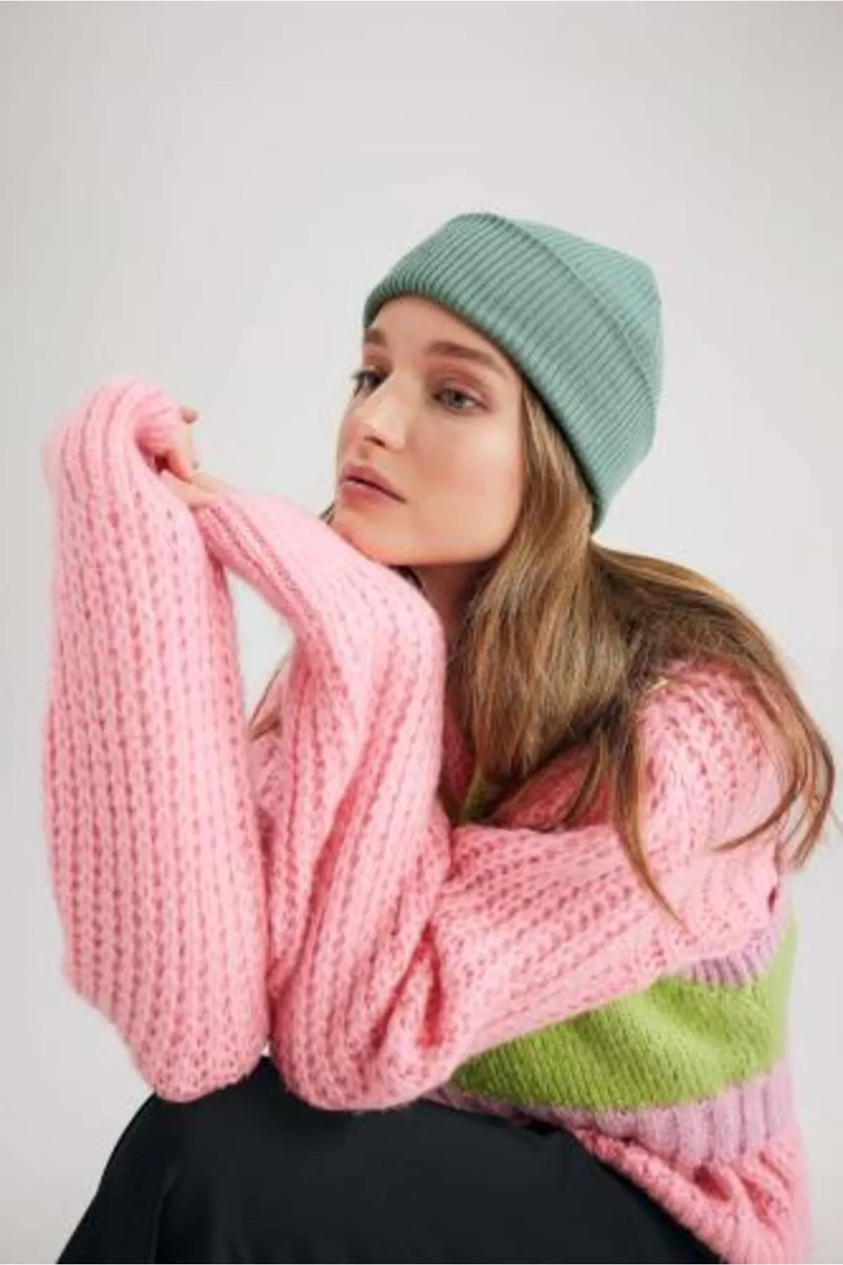 DeFacto  Basic-Strick-Baskenmütze für Damen