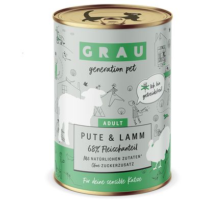 GRAU Schlemmertöpfchen getreidefrei 6 x 400 g