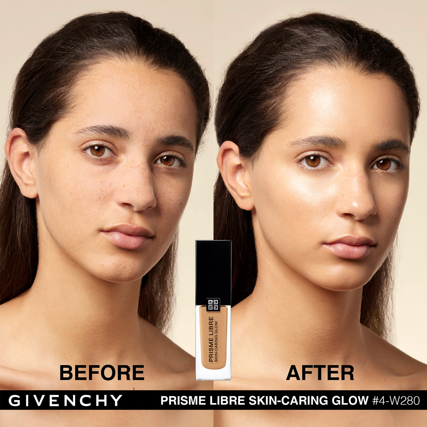 Givenchy Prisme Libre Skin-Caring Glow Fond de Teint Sublimateur de Peau - Eclat & Correction 12h - Hydratation 24h