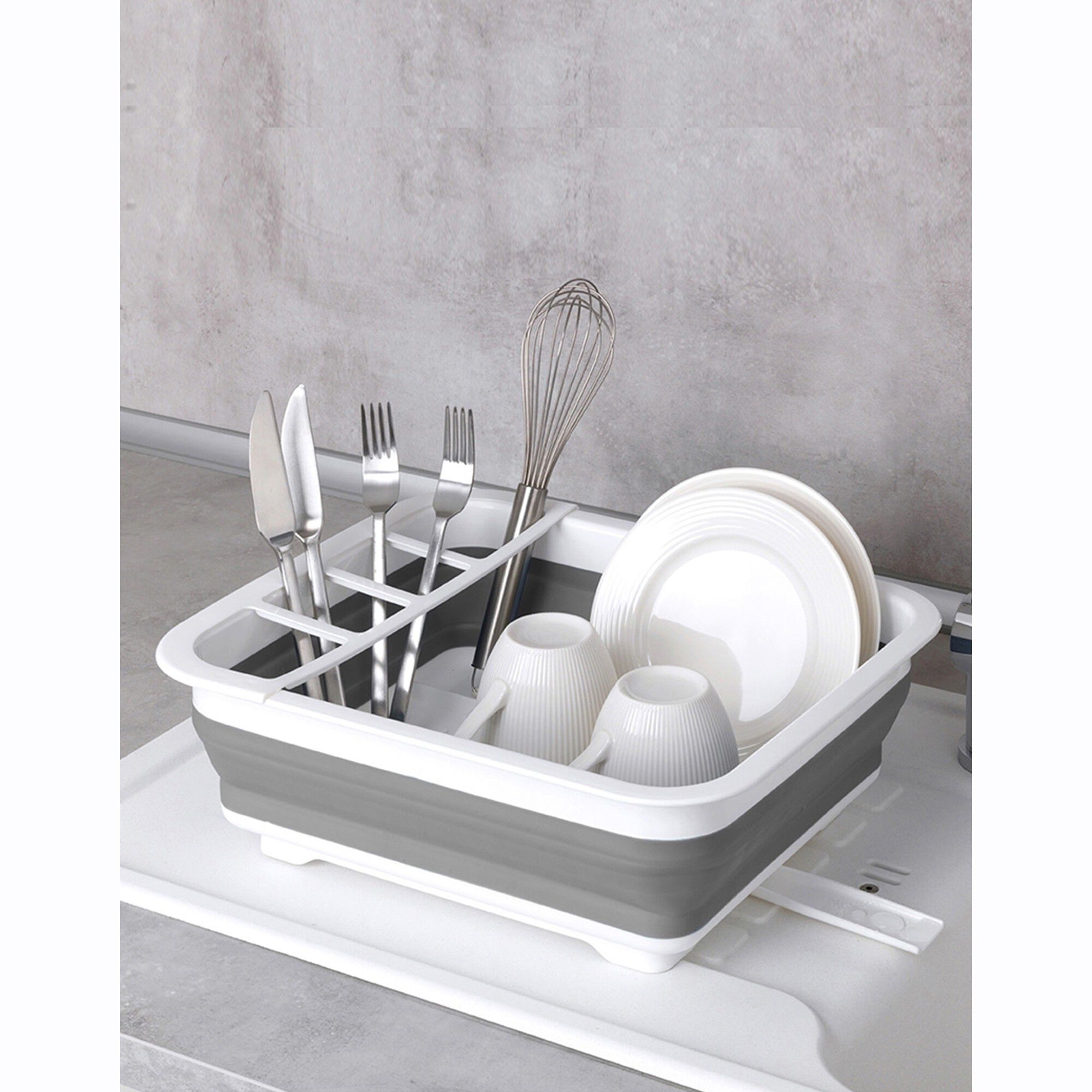 Égouttoir à vaisselle pliable