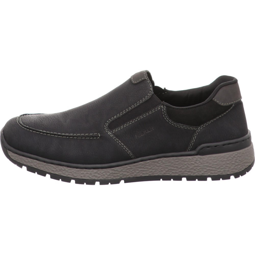 RIEKER Sportliche Slipper schwarz