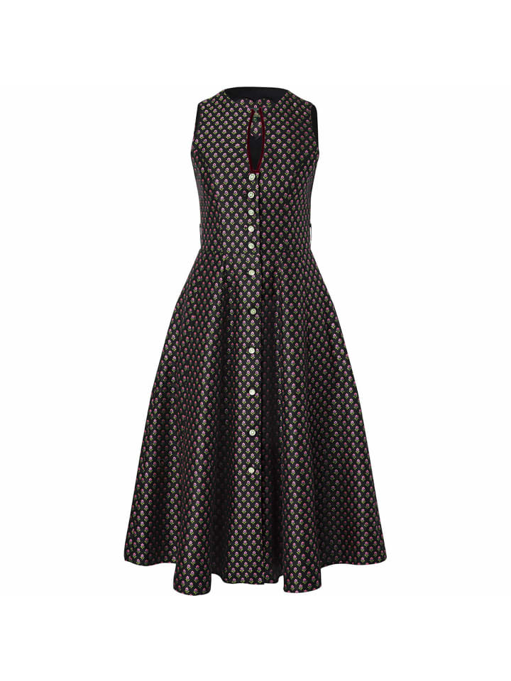 Wiesnkönig Dirndl Karla (MIdi) in Schwarz günstig kaufen