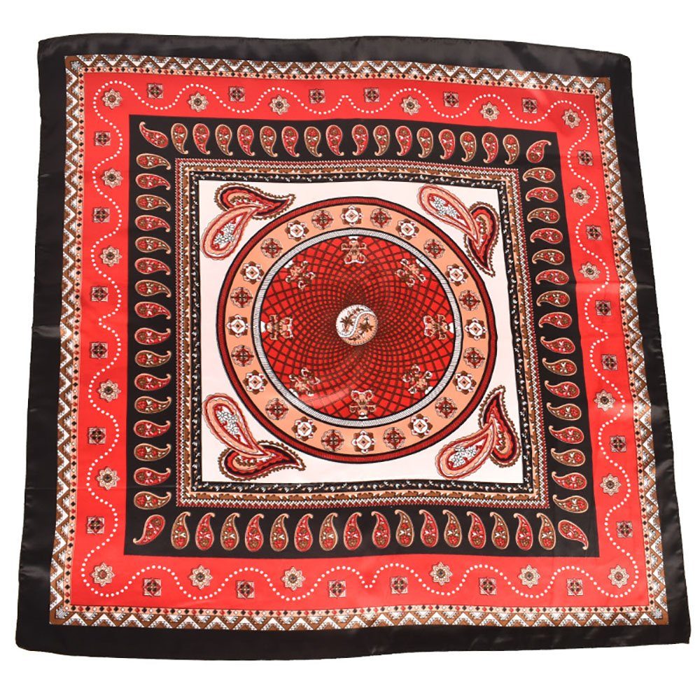 Schlapphut Schal Kopftücher Halstuch Frauen (1-tlg, Bequem und atmungsaktiv) Vintage Paisley-Schal