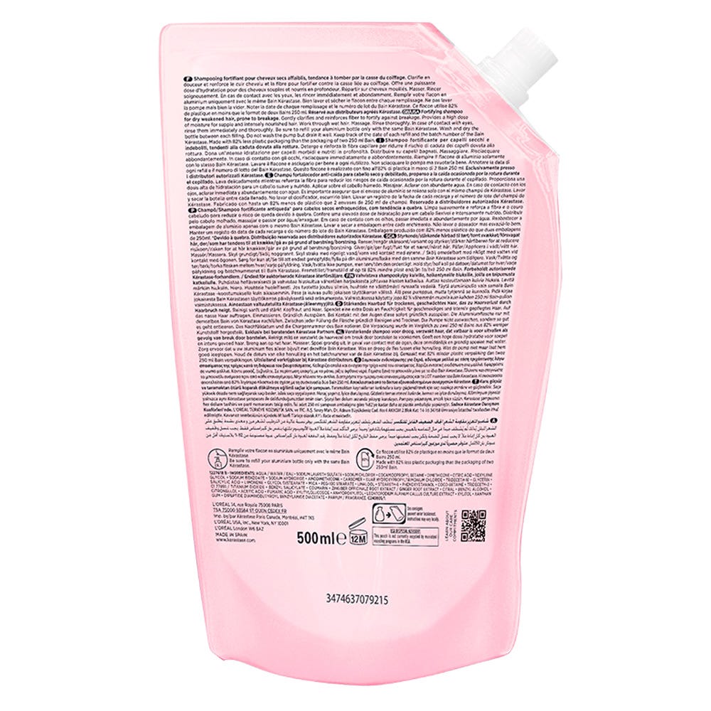 Kérastase Genesis Bain Hydra-Fortifant Refill Pouch 500 ml