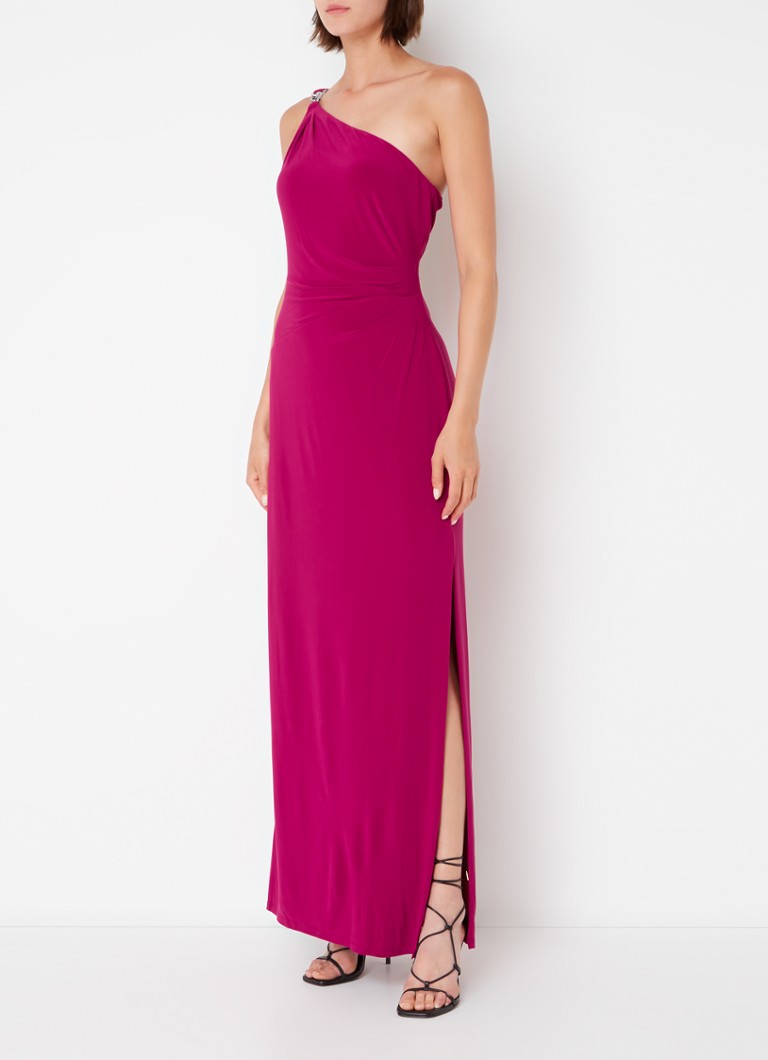 Asymetryczna sukienka maxi Ralph Lauren z łańcuszkiem