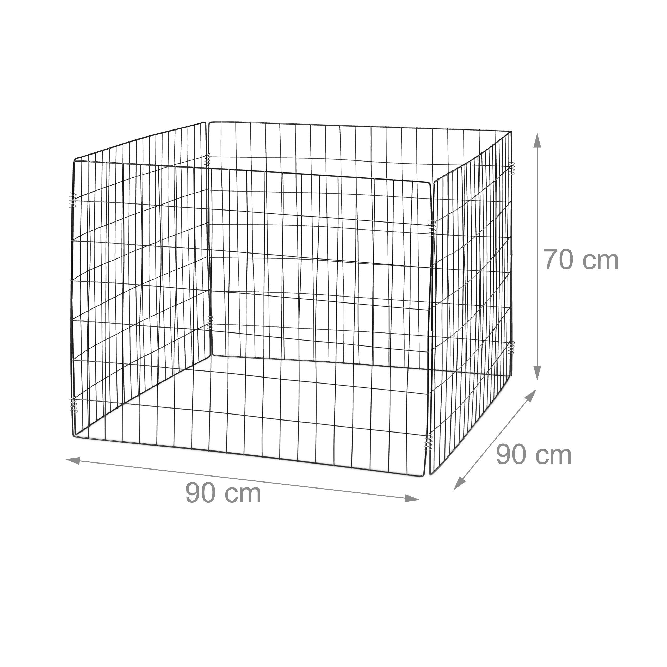 relaxdays Komposter Komposter Metall 3er Set schwarz, BxTxH: 90x90x70 cm